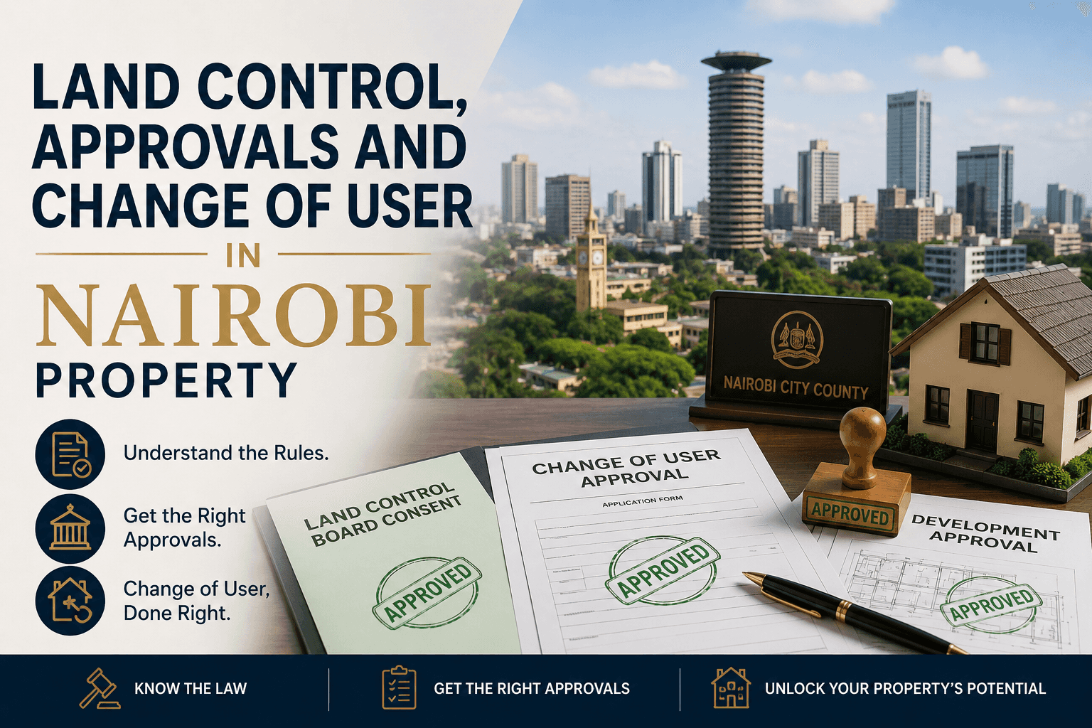 Land Control, Approvals and Change of User in Nairobi Property